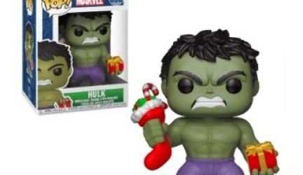 Figurine Marvel Holiday Hulk with Stocking & Plush